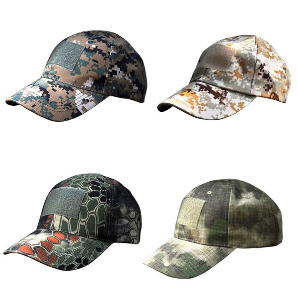 

velcro hat jungle digital tactics outdoor sports cap army fan hunting mountaineering hat hat camouflage cap, Black;white