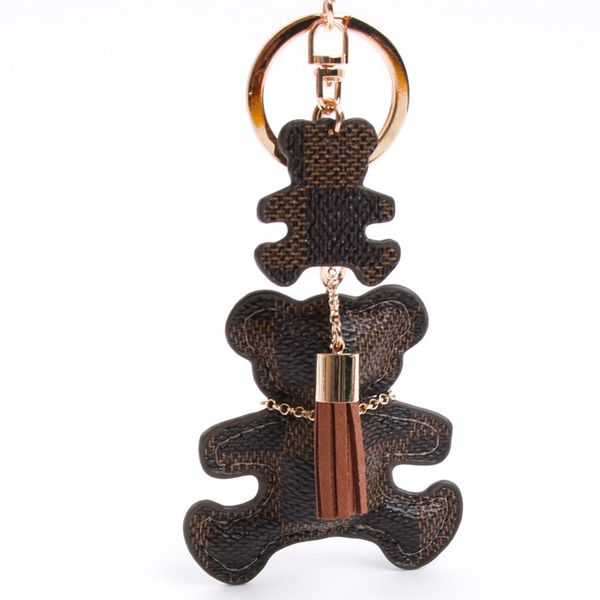 

Кожа PU Медведь Брелок Кисточкой Брелок Автомобиля Сумка Брелок Для Женщин Ювелир