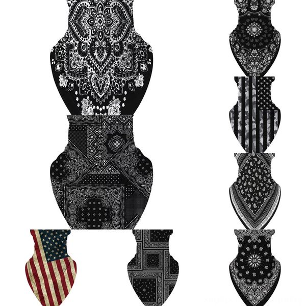 

loypm half scarf masks scarf nose headband cycling bandanas face designer trump er sports head scarves washable protective face mask, Black