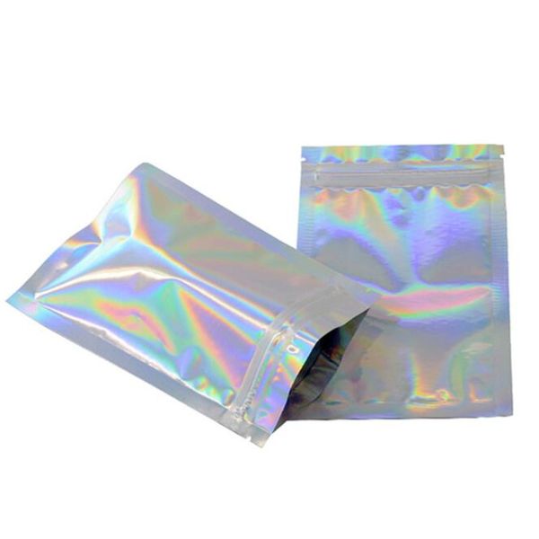 

shining aluminum foil bag self seal zip plastic bag food snacks cookies candy packaging pouch food zipper mylar foil bag