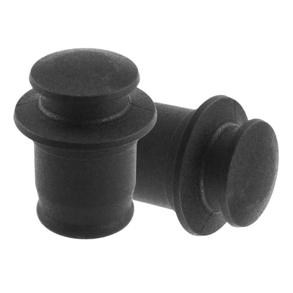 

2 pieces automobile lighter plug cover for 2.1/2.2cm holes black