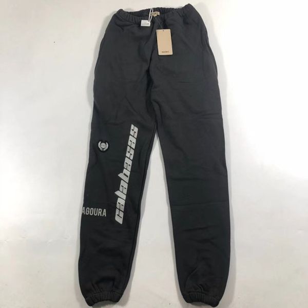 

new season 5 sweatpants women men fashion embroidery calabasas drawstring cal joggers sweatpants kanye west season 5 pants, Black