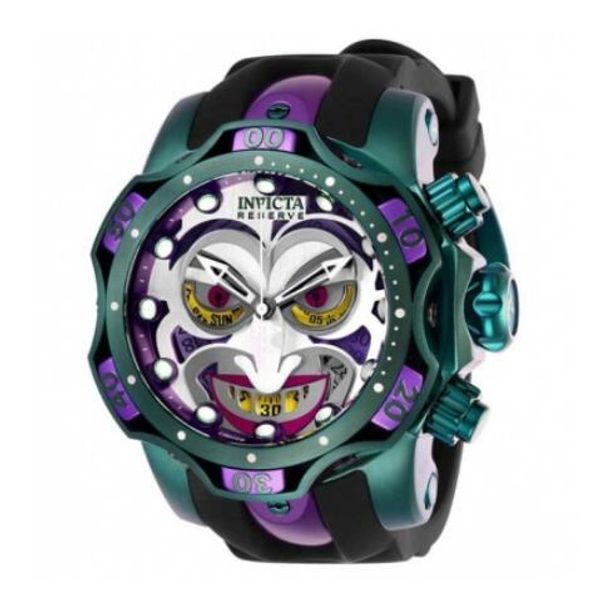 

invicta reserve model - 26790 dc comics joker venom limited edition swiss quartz chronograp silicone belt quartz watch