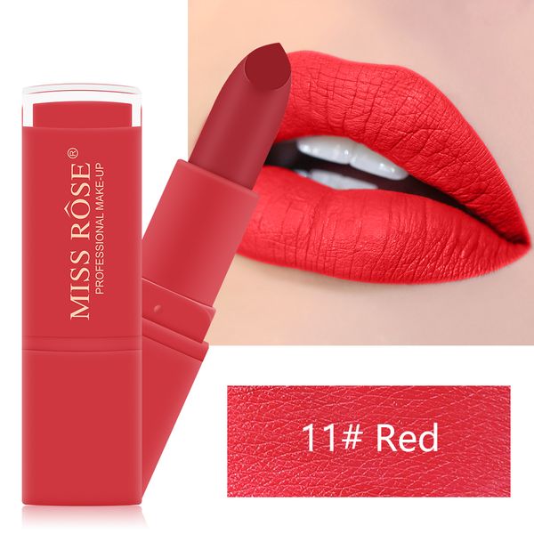 

miss rose matte lipstick make up long lasting waterproof cosmetic red pink color women fashion makeup gift maquillaje tslm1