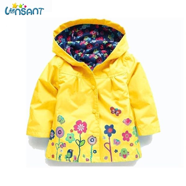 

lonsant kid raincoat coat outerwear children clothing spring autumn jackets for girls waterproof padded jacket dropshipping 1-6y, Blue;gray