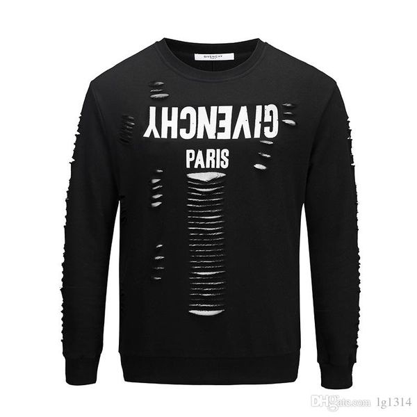 

2018 sale men crew neck new african clothing dashiki style national wind printing o-neck long sleeve men's t-shirt broken hole t-shirts, White;black
