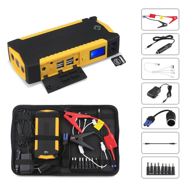 

portable 82800mah auto jump starter starting device car battery power bank emergency battery charger 12v multi-function