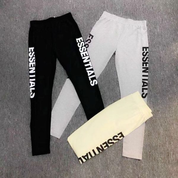 

18s новый топ лучший вариант fear of god essentials противотуманных штаны est sweatpants justin bieber мужчины женщины письмо печати бесплат, Black