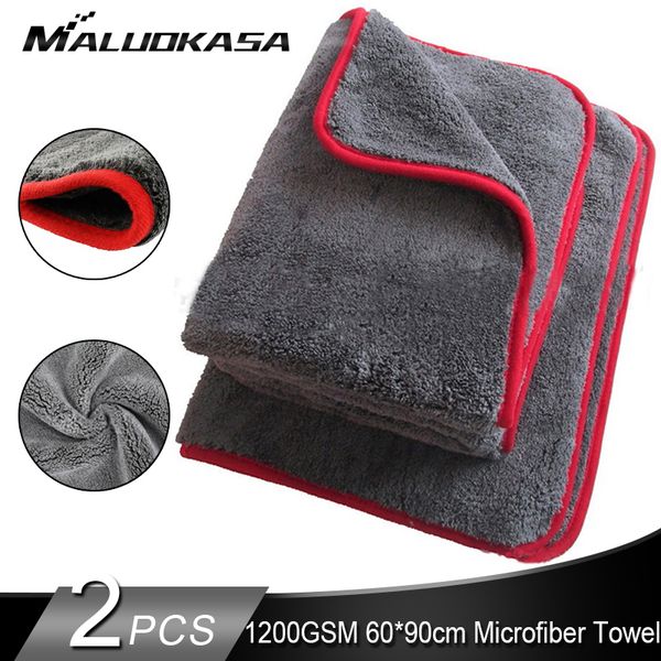 

60*90 1200gsm car detailing microfiber towel car cleaning drying cloth thick washing rag for cars kitchen care cloth