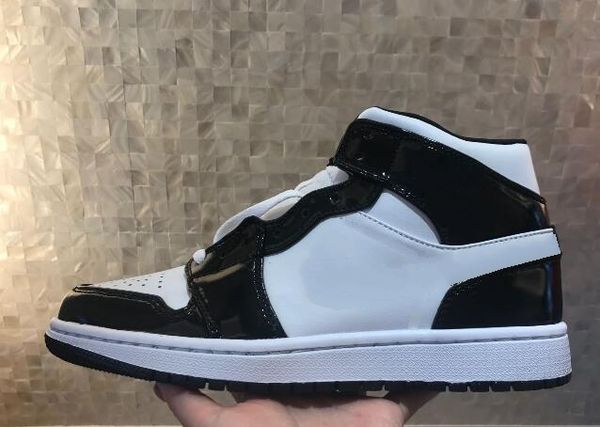 

2020 new 1s high royal og court purple white black shinny leather women men outdoor shoes shoes size 36-47