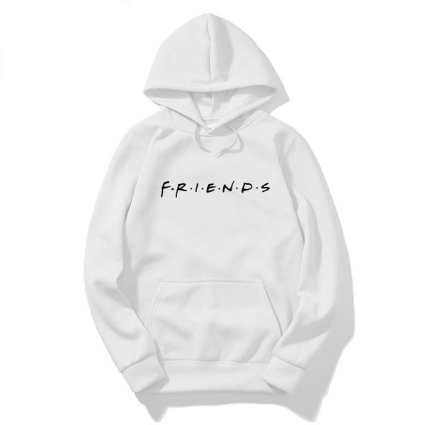 

women friends hoodies harajuku letters print pocket warm thicken pullovers hip hop loose solid female sweatshirts, Black