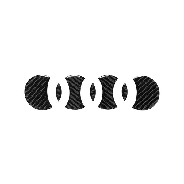 

real carbon fiber tail emblem decorative frame cover stickers interior moulding for q7 sq7 4m