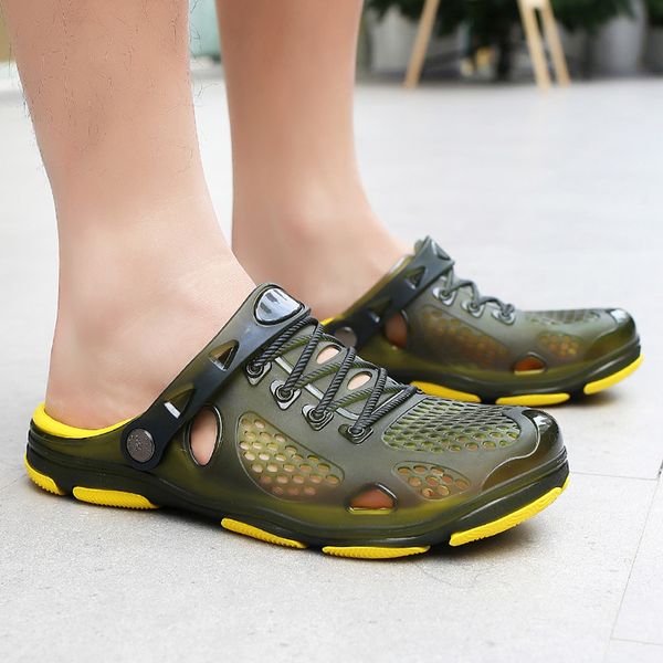 

slippers men shoes man shoes men slippers home flip flop outdoor or bathroom comfortable zapatos de hombre terlik chinelo mens, Black