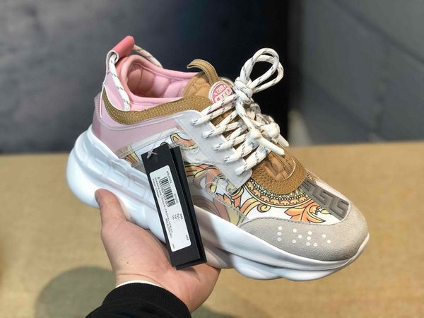

New Chain Reaction Tribute Sneakers Italy luxury bad women men Medusa Running Shoes Designer Flats Medusa Chaussures 36-45