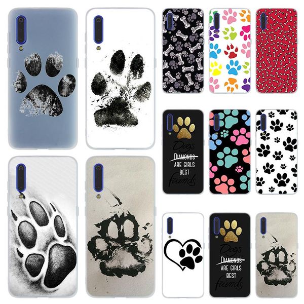 

fashion soft tpu phone case cover for coque xiaomi redmi 4x 4a 6a 7a y3 k20 5 plus note 8 7 6 5 pro dogs are girls friends dog paw