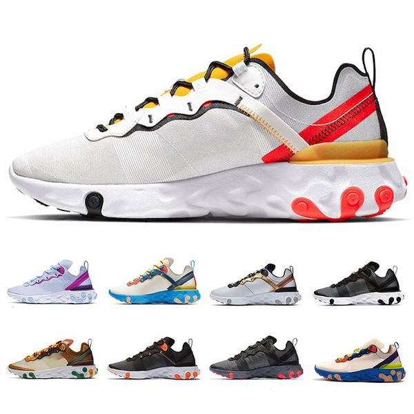 

taped seams solar red react element 55 total orange men running shoes for women designer athleti mens women trainer 55s sneakers