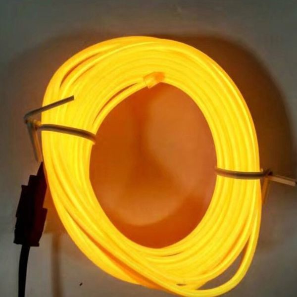 

luminous car interior led ambient neon 3 m lamp bar bending lighting accessory