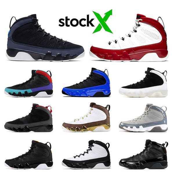 

stock x 9 9s men basketball shoes bred gym red black blue dream it do it mens designer trainers sports shoes sneakers