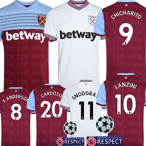 

2020 united home occer jer ey 9 chicharito 10 lanzini 1920 men 22 haller nodgra occer hirt football uniform, Black;yellow