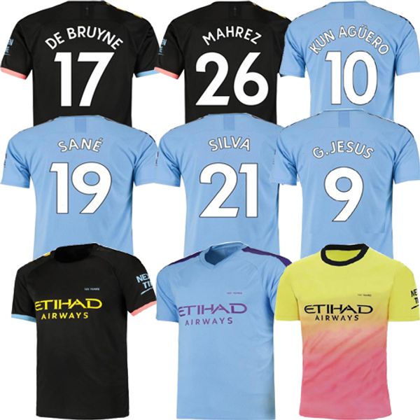 

Top quality of MAHREZ JESUS AGUERO soccer jerseys 2019 20 man SANE jersey 19 20 football KIT Top city camiseta de fútbol
