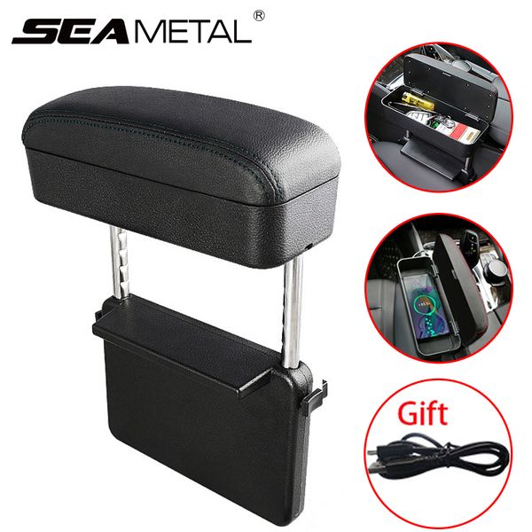 

armrest car armrest box organizer auto rest elbow support accessories wireless charging phone holder case storage seat gap box