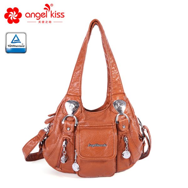 

2019 luxury handbags women bags designer pu leather handbag soft roomy multiple pockets street ladies shoulder bag for