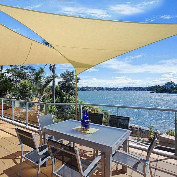 

3x3m 4x4m 6x6m outdoor uv protection triangle awning shade sail sun shelter shade sail garden patio pool camping picnic tent