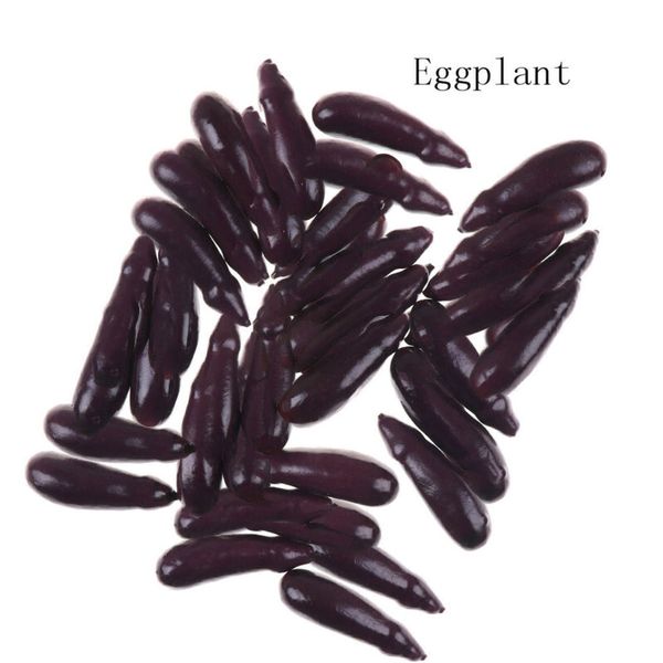 

40*mini artificial vegetables plastic corn carrot chili eggplant kitchen decor plastic / foam gifts decorative