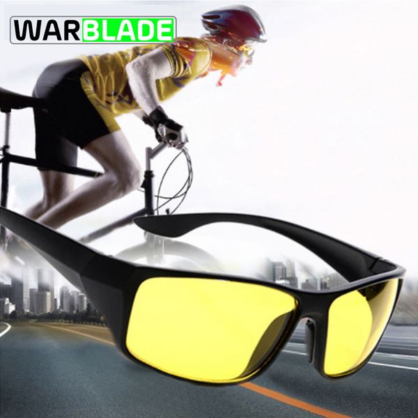 

2018 cycling square yellow night vision sunglasses men driving bike fishing sports bicycle sun glasses male eyewears