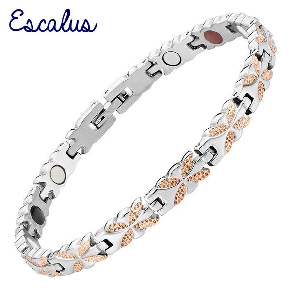 

escalus германия нержавеющая женщины офис магниты браслет отрицательные ионы далеко инфракрасный цвет красного золота мода браслет браслет ш, Black