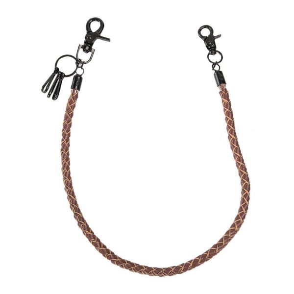 

64cm party universal retro solid pu leather accessories key chain jean wallet hipster waist hanging street fashion detachable, Silver