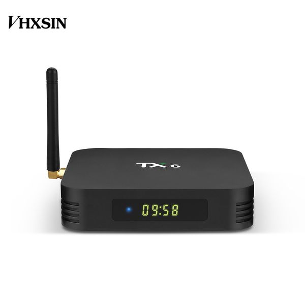 Android 9.0 TX6 TV Box AllWinner H6 Quad Core 2GB 16GB Streaming Media Player Поддержка 2.4G WiFi