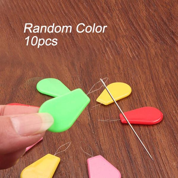 

sewing notions & tools needle machine insertion hand accessories wire bow threaders automatic leading stitch, Black