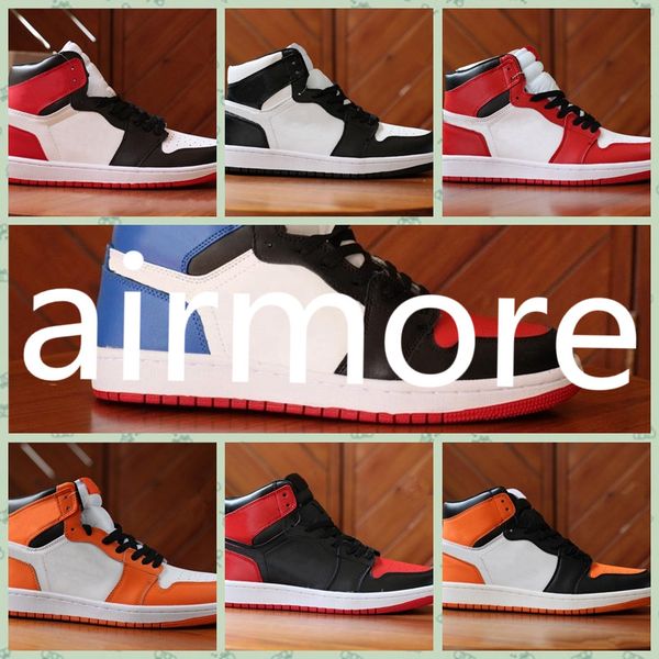 

j001ha 2020 1 banned bred toe chicago og game royal mens outdoor shoes 1s sneakers shattered backboard menwomen sports shoes 36-45