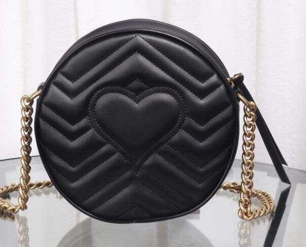 

2019 высокое качество женщин новая кожа круглые сумки сумки женщин моды сумки коровьей мини цепь сцепления 550154 почтальон мешков