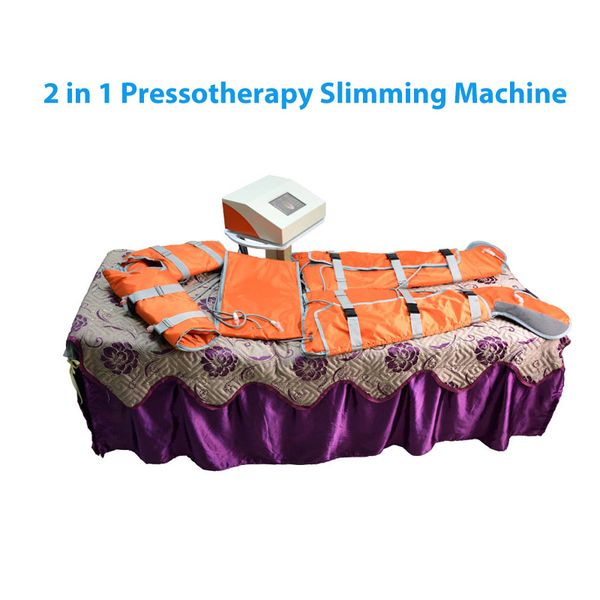 2 em uma pressão de ar de Infravermelhos luz peso Pressotherapy corpo perda máquina corpo counturing equipamento de emagrecimento spa