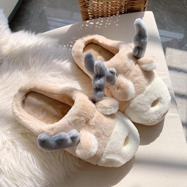 

women home slippers cartoon shoe soft winter warm house slippers bedroom shoes christmas cotton indoor home shoes floor, Black