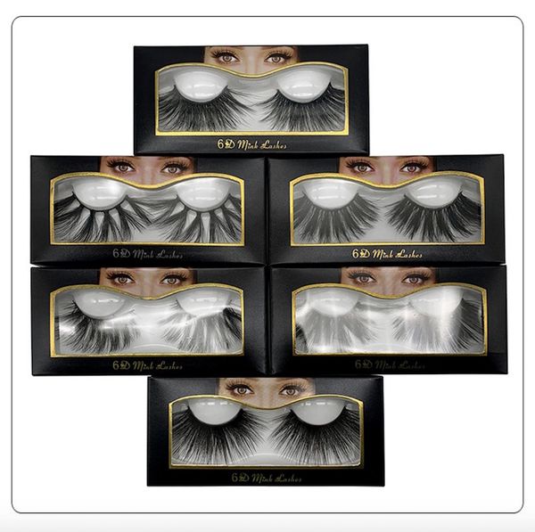 

10 style new selling 25 mm false eyelash 5d mink hair 6d three-dimensional messy bushy eyelashes 2 pcs=1 pair=1 lot ing