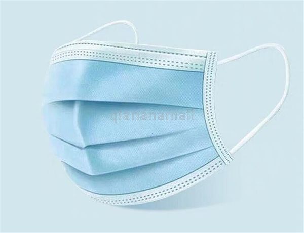 

mask 3 layer disposable face masks 50pcs non woven safety mask dust mouth face pollution mask n51