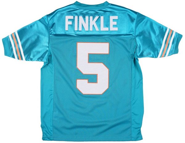 

Ray Finkle Football Jersey Top Ace Ventura Movie Top Satin Teal men jersey