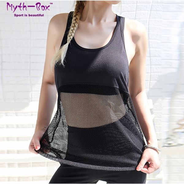 

summer yoga shirt women sport vest loose sleeveless t-shirt gym fitness running tank mesh breathable undershirt blouse, White;red