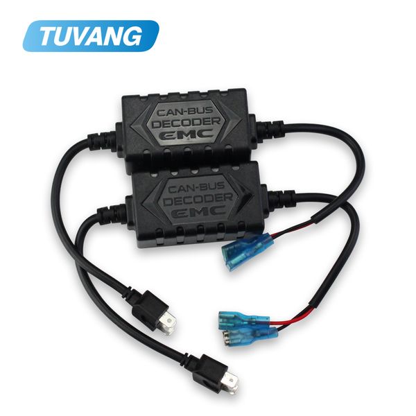 

2x car led decoder h1 h3 h4 h7 h8 h11 h13 9005 9006 9004 9007 emc canceller canbus headlight fog light drl ic no error