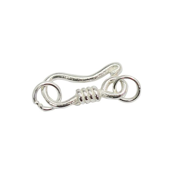 

beadsnice top уникальный крюк стерлингового серебра 925 основы банки и глаз застежка персонализированный diy изготовление браслет ожерелье а, Blue;slivery