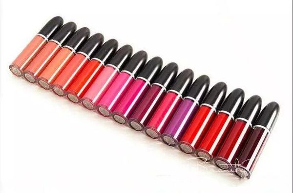 

lowest price /High quality/New Arrivals HOT new makeup Retro Matte liquid lipstick / lip gloss 5ml with name 15 color