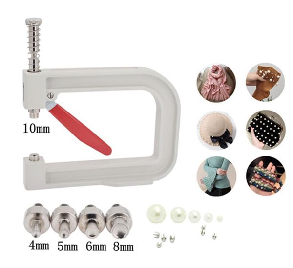 

manual pearl beads beading rivet machine for bag handbag clothes cap, Black