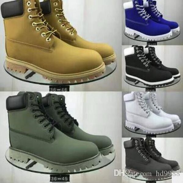 

designer luxury boots for mens winter boots womens military triple white black camo size 36-45dhl