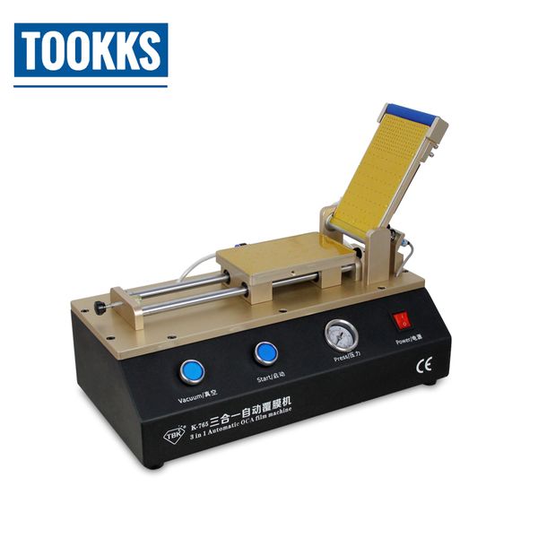 

3 in 1 automatic oca laminator built-in vacuum pump air compressor oca film laminating machine for phone lcd refurbish