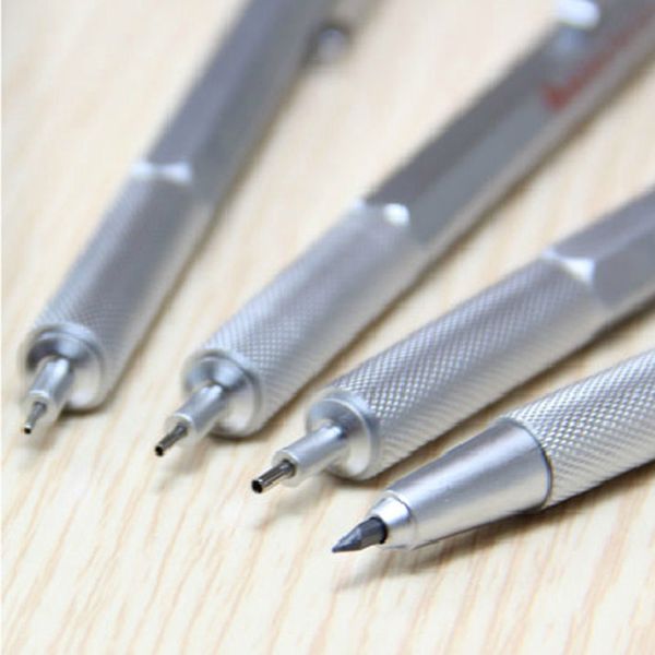 

mechanical pencil 0.5 mm 0.7 mm 09/1.0 2.0 redcircle 600 metal lead holder for drafting drawing sketch ing, Blue;orange