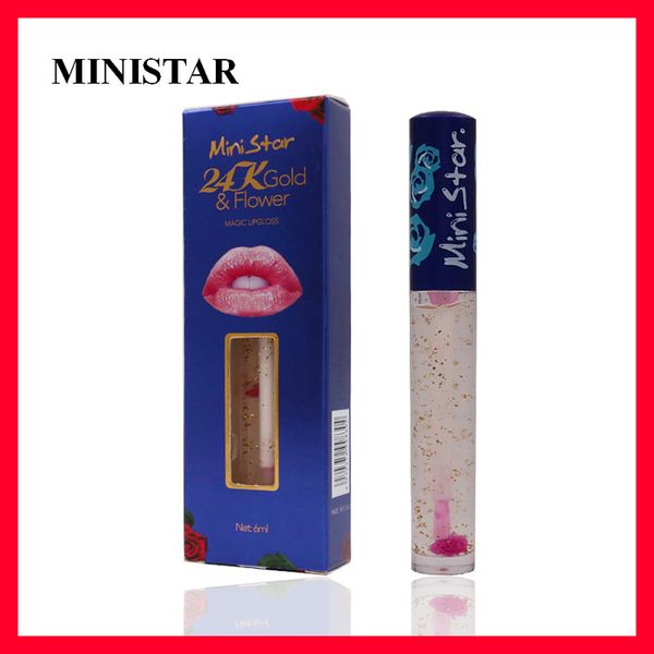 

2019 lip makeup mini tar 24k gold flower magic lip glo long la ting plumping liquid lip tick lip makeup lipglo