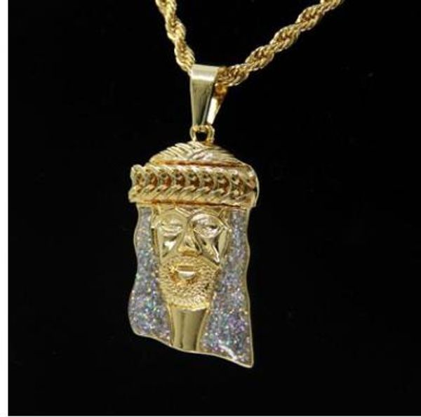 

european and american pop fashion personality christ jesus necklace tide hip hop jewelry accessories boutique men's jewelry, Silver